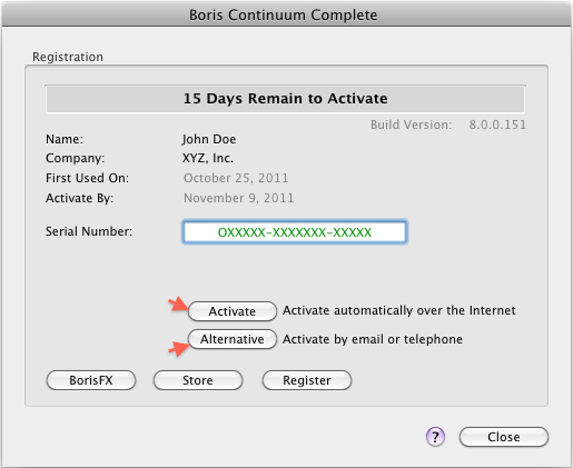 boris fx activation key free